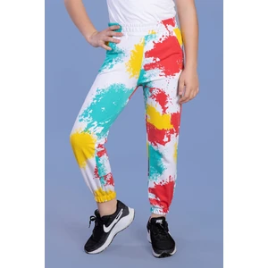 Toontoy Kids Toontoy Kız Çocuk Batik Desenli Iki Yanı Cepli Eşofman Alt