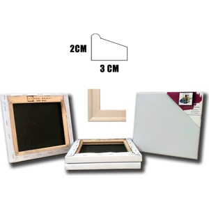 Bordo Sanat Ekonomik Tuval 3+1 10 x 10 cm Set