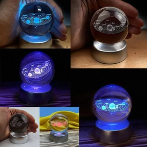 Cam Küre Gezegenler Led Işıklı Standlı
