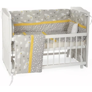 Gri Yıldızlı Figürlü Bebek Uyku Seti 60X120