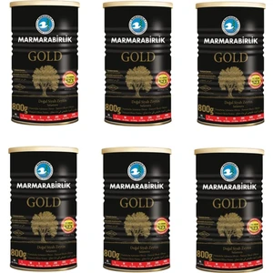 Salamura Siyah Zeytin Teneke Gold (Xl) 800 gr - 6'lı
