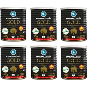 Salamura Siyah Zeytin Teneke Gold (Xl) 400 gr - 6'lı