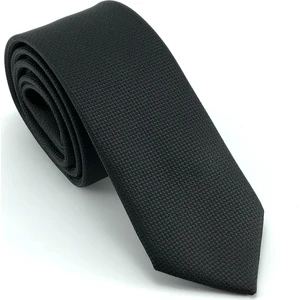 Siyah Oxford Desen Slim Kravat