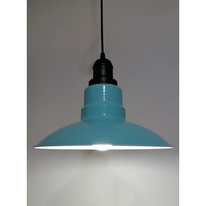 retro,vintage otel,cafe,mutfak,odalar için turkuaz 1xe27 metal sarkıt avize çap:30cm