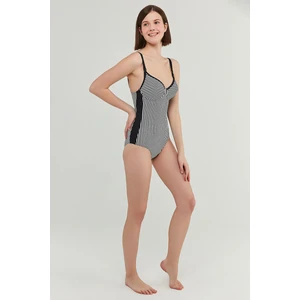 Siyah Beyaz Çizgili Basic Mama Mayo