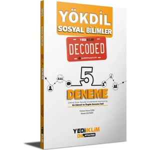 Yediiklim Yayınları YÖKDİL Sosyal Bilimler Decoded 5 Deneme