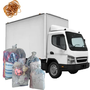 10 Adet 90x130 Lastikli Şeffaf Kalın Ev Taşıma Taşınma Poşeti Nakliye Çuvalı Nakliyat Torbası