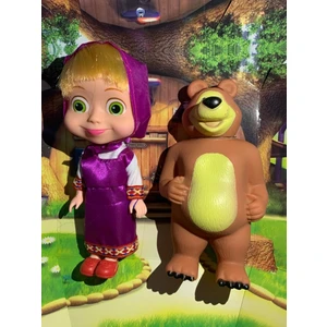 Masha ve Koca Ayı Oyuncak Figür Set - Maşa ile Koca Ayı Oyuncak