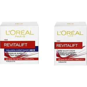 L'Oréal Paris Loreal Paris Revitalift  Set (Gece Bakım ve Göz Bakım Kremi 50 Ml)