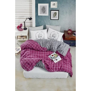 New Home Trendy Colors Mor Ranforce Çift Kişilik Nevresim Seti