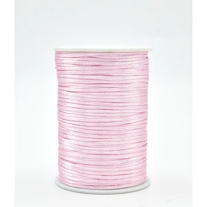 Elmas Süs Pembe Floş Saten Ip