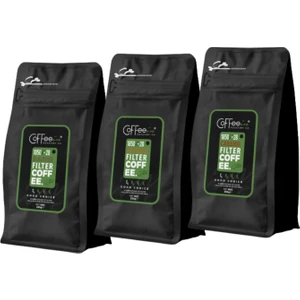 Badem, Irish Cream ve Karamel Aromalı Filtre Kahve Seti 3X250 gr