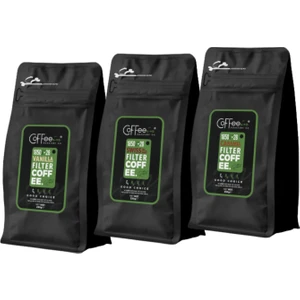Vanilya, Swiss Chocolate ve Karamel Aromalı Filtre Kahve Avantajlı Pakte 3X250 gr
