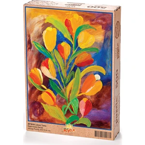 King Of Puzzle Laleler Tablo Ahşap Puzzle 500 Parça