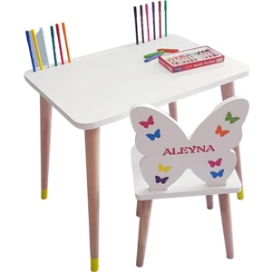 Liva Ahşap Ahşap Çocuk Oyun ve Aktivite Masa Sandalye Takımı Tekli