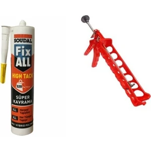 Fix All High Tack Korniş Yapıştırıcı Montaj Yapıştırıcısı 290 ml Beyaz + Silikon Tabancası
