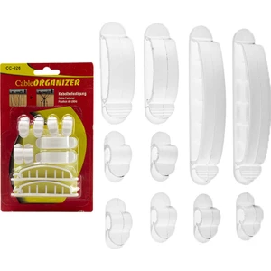 CC-926 10 Parça Yapışkanlı Plastik Kablo Toplayıcı