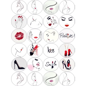 Tellgraf Kadın Figürlü Sticker