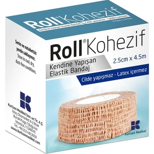 Roll Kohezif Koban Kendinden Yapışkanlı Bandaj 2.5cm x 4.5 M