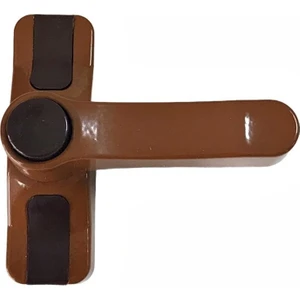 5 Adet Pvc Pencere Çocuk Emniyet Hırsız Güvenlik Kilidi Düğmeli Açık Kahverengi