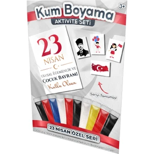 Kumbo Kum Boyama Çocuk Bayramı | 23 Nisan Özel Kum Boyama Aktivite Seti