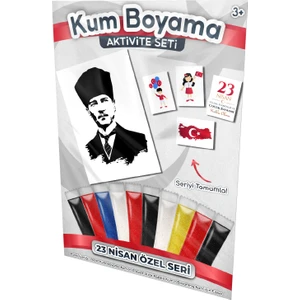 Kumbo Kum Boyama Atatürk | 23 Nisan Özel Kum Boyama Aktivite Seti