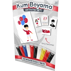 Kumbo Kum Boyama Ali Kutlamalarda | 23 Nisan Özel Kum Boyama Aktivite Seti