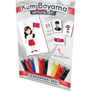 Kumbo Kum Boyama Ayşe Kutlamalarda | 23 Nisan Özel Kum Boyama Aktivite Seti