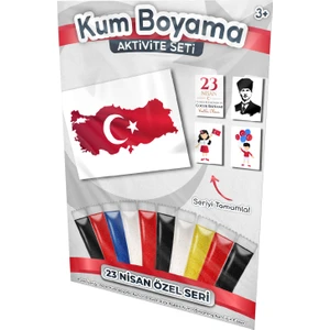 Kumbo Kum Boyama Türkiye Haritası | 23 Nisan Özel Kum Boyama Aktivite Seti