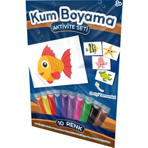 Kumbo Kum Boyama Sevimli Balık | Kum Boyama Aktivite Seti