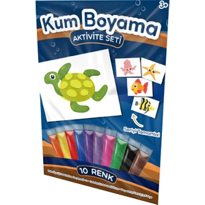 Kumbo Kum Boyama Deniz Kaplumbağası | Kum Boyama Aktivite Seti