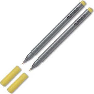 Faber Grip Finepen 0.4 mm Keçe Kalem Sarı 2'li