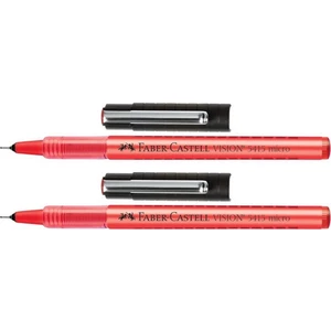 Faber 5415 0.5 mm Iğne Uçlu Pilot Kalem Kırmızı 2'li