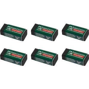 Faber 7089/30 Siyah Silgi Küçük Boy 6'lı