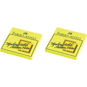 Faber Yapışkanlı Not Kağıdı 75 x 75 mm Fosforlu Sarı 2'li