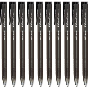 Faber 1425 Auto Tükenmez Kalem Siyah 10'lu