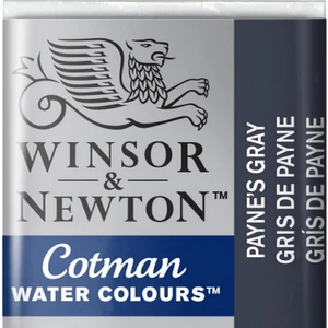 Winsor & Newton Cotman Yarım Tablet Sulu Boya Payne’s Gray
