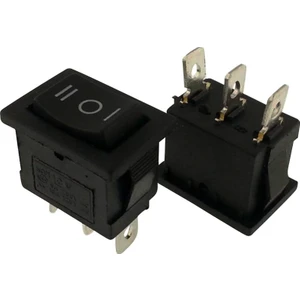 Yükseltici Anahtarı Mini Işıksız 3 Konumlu Yaylı Anahtar On-Off-On (IC-123A)