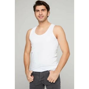 TUTKU ERKEK 2 Lİ PAKET BEYAZ PENYE PAMUKLU ATLET