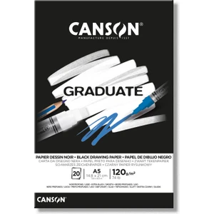 Graduate Black Drawing Eskiz Çizim Defteri Siyah Yaprak 120 gr A5 20 Yaprak