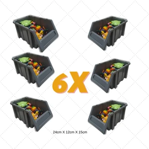 Motiva Toys Çok Amaçlı 6 Adet Oyuncak Organizer Raylı Çekmece Kutusu 24X12X15