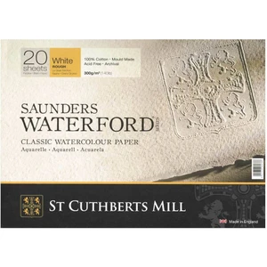 St Cuthberts Mill Saunders Waterford Suluboya Defteri Blok Rough - Kalın Doku 300 gr 18 x 26 cm 20 Yaprak