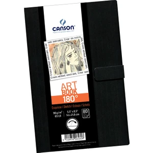 Art Book 180 Derece Açılabilir Sert Kapak Eskiz Çizim Defteri 96 gr A6 80 Sayfa