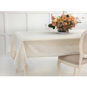 English Home Navy Polyester Ajurlu Masa Örtüsü 150 x 200 cm Krem