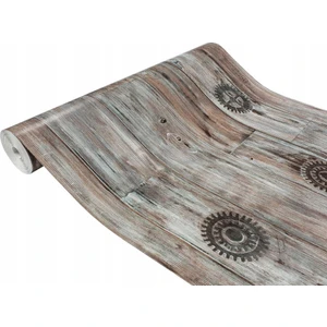 546-3216 Eskitme Ahşap Model Yapışkanlı Folyo (45CM x 3mt)