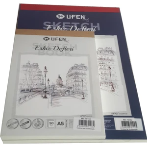 2 Boy Sketchbook Eskiz Defteri 50'şer Yaprak - A5 148  x  210 mm + A4 210  x  297 mm