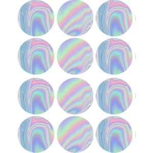Tellgraf Renkli Yuvarlak Sticker (2,5x2,5 Cm)