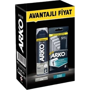Men Foam Traş Köpüğü + 5 Li Tek Bıçaklı Tıraş Bıçağı