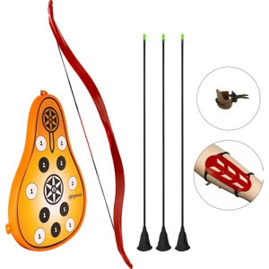 Okçuluk Mini Hilal Puta Set Kırmızı