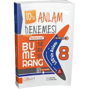 Günay Yayınları Gün&Ay Yayınları Bumerang 10'lu Anlam Denemesi